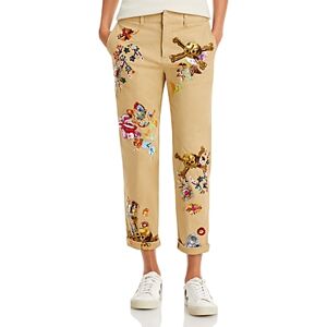 Libertine Skull Garden Pants  - Khaki - Size: Largefemale