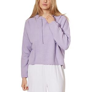 Theo & Spence Soft Cropped Hoodie  - Lavender - Size: Largefemale