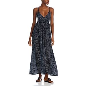 Tiare Hawaii Gracie Maxi Dress  - Black White Polka Dot - Size: One Sizefemale