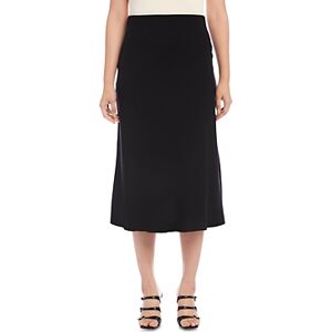 Karen Kane Bias Cut Midi Skirt  - Black - Size: Largefemale