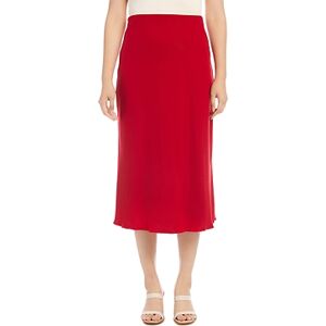 Karen Kane Bias Cut Midi Skirt  - Red - Size: Largefemale