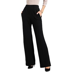 Niczoe Nic+Zoe Wide Leg Pleated Knit Pants  - Black Onyx - Size: Extra Largefemale