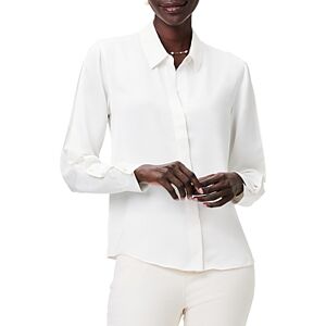 Niczoe Nic+Zoe Satin Chiffon Shirt  - Classic Cream - Size: Mediumfemale