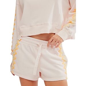 Free People Feeling Wavy Printed Shorts  - Beached Clay Combo - Size: Mediumfemale