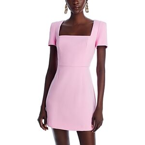 French Connection Whisper Short Sleeve Mini Dress  - Lilac Sachet - Size: 0female