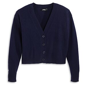 Aqua Girls' Cashmere Cardigan, Big Kid - 100% Exclusive  - Peacoat - Size: Large