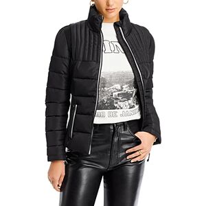 Aqua Lightweight Puffer Jacket - 100% Exclusive  - Black - Size: Mediumfemale