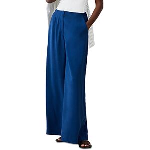 French Connection Barbara High Rise Wide Leg Pants  - Midnight Blue - Size: 2female