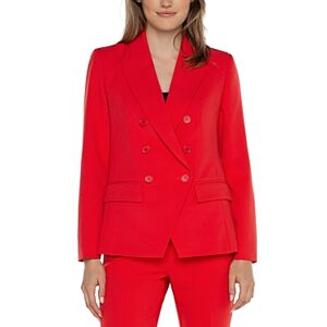Liverpool Los Angeles Double Breasted Blazer  - Lava Flow - Size: Extra Smallfemale