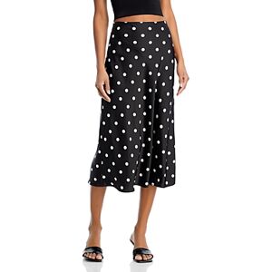 Aqua Midi Slip Skirt - 100% Exclusive  - Black/White - Size: Extra Smallfemale