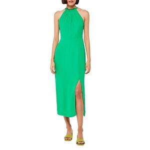 Whistles Halter Neck Midi Dress  - Green - Size: 12 UK/8 USfemale