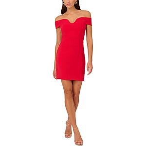 Liv Foster Off The Shoulder Sheath Dress  - Red - Size: 4female