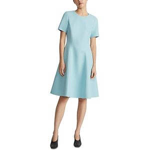 Lafayette 148 New York Wool & Silk Short Sleeve Dress  - Sea Grass - Size: 12female