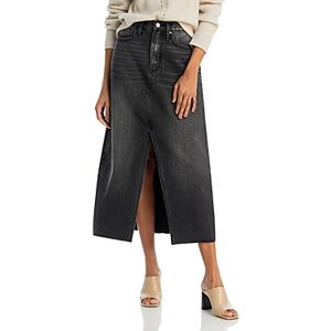 Aqua Denim Midi Skirt - 100% Exclusive  - Black - Size: Mediumfemale