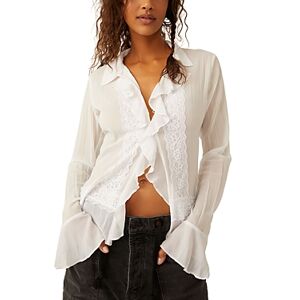 Free People Bad At Love Blouse  - Ivory - Size: Extra Largefemale