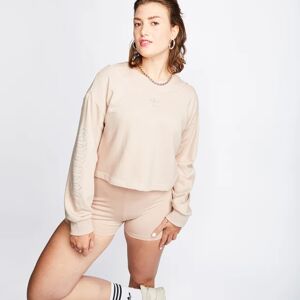 Adidas Slouchy Crew Sweatshirt - Step Into You - Women Sweatshirts  - Beige - Size: Extra Small