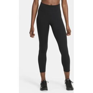 Nike One Mid-rise 7/8 Mesh-panelled - Women Leggings  - Black - Size: Extra Large