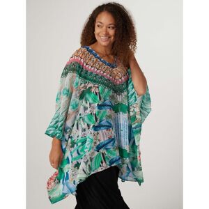 Frank Usher Chiffon Cover Up with Scattered Studs