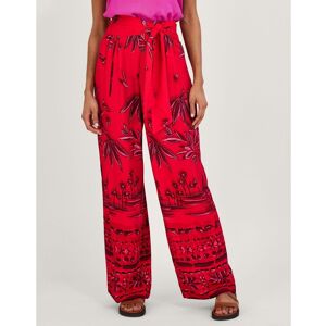 Monsoon Pedra Palm Sunset Print Trousers with Tie