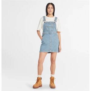 Timberland Refibra Denim Dungarees For Women In Blue Blue, Size XS