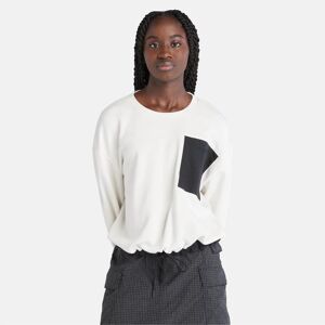 Timberland Bold Beginnings Crewneck Sweatshirt For Women In White White, Size L