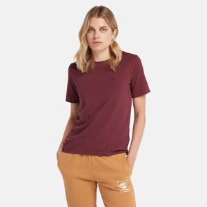 Timberland Exeter River T-shirt For Women In Burgundy Burgundy, Size XS