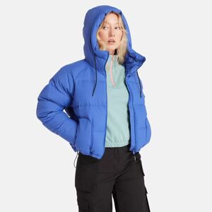 Timberland Recycled Down Puffer Jacket For Women In Blue Blue, Size XS