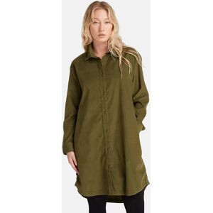 Timberland Needle Corduroy Dress For Women In Green Green, Size XS