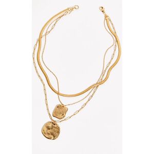 Oversized Coin Necklace at Free People in Gold - female