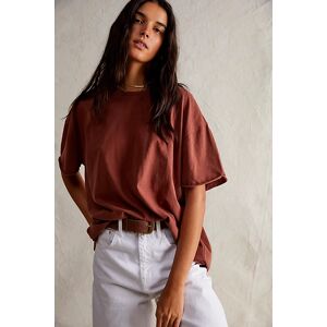 We The Free Nina Tee at Free People in Brownie, Size: Large - female