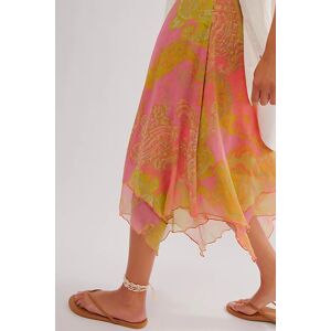 Garden Party Skirt at Free People in Pop Pink Combo, Size: Large - female