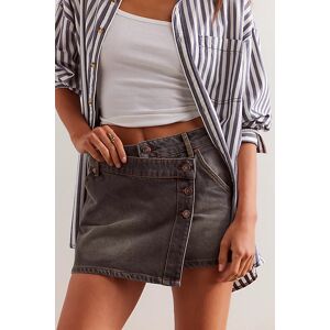 We The Free Wynne Denim Skirt at Free People in Archive Grey, Size: 33 - female