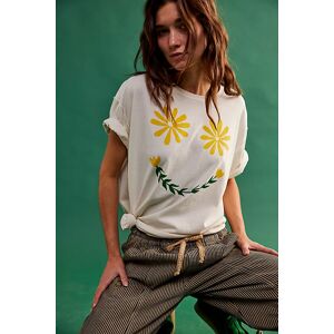 We The Free Sunshine Smiles Tee at Free People in Ivory Combo, Size: Medium - female