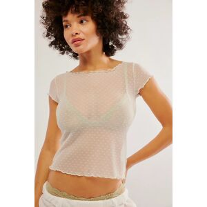 On The Dot Baby Tee by Intimately at Free People in Lightest Sky, Size: Large - female