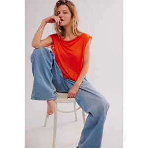 On Air Tee by Intimately at Free People in Tangerine Tango, Size: XS - female