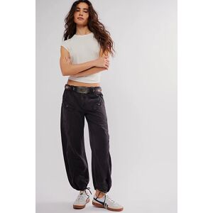 Kauai Washed Pocket Trousers at Free People in Washed Black, Size: XL - female