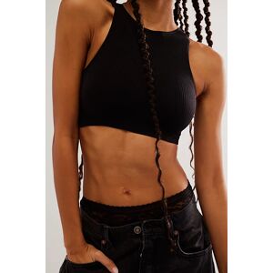 One To Watch Seamless Micro Crop Tank Top by Intimately at Free People in Black, Size: M/L - female