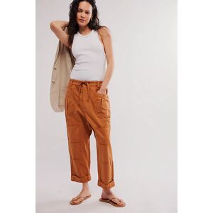 Too True Cuffed Carpenter Trousers at Free People in Sugar Almond, Size: XL - female