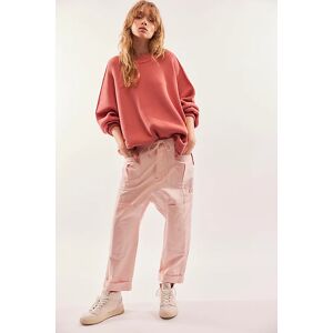 Too True Cuffed Carpenter Trousers at Free People in Mauve Chalk, Size: XL - female
