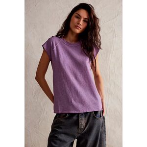 We The Free Riley Tee at Free People in Mauve Mousse, Size: Large - female