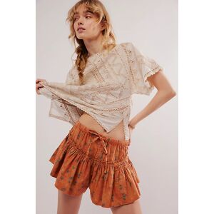 Callista Printed Shorts at Free People in Peach Combo, Size: Medium - female