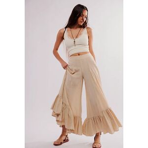 Summer Kiss Godet Trousers at Free People in Bleached Sand, Size: XL - female
