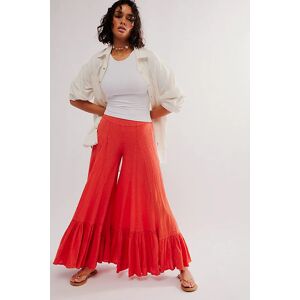 Summer Kiss Godet Trousers at Free People in Red Mango, Size: Small - female