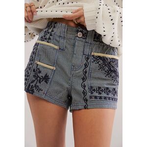 Flower In My Pocket Shorts at Free People in Indigo Combo, Size: XL - female