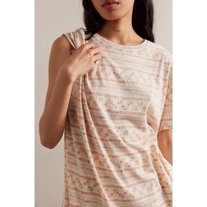 We The Free Nina Printed Tee at Free People in Taupe, Size: XS - female