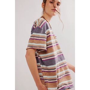 We The Free Nina Stripe Tee at Free People in Khaki Combo, Size: Medium - female