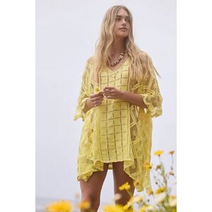 Sunshine Crochet Kaftan Jacket at Free People in Lemon - female