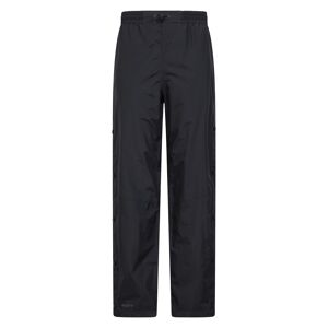 Mountain Warehouse Downpour Womens Waterproof Trousers - Black - Black - Size: 20