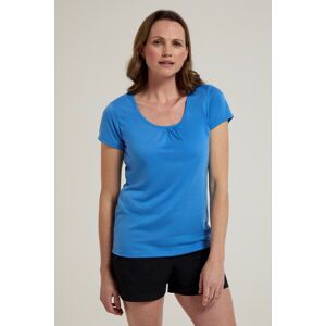 Mountain Warehouse Agra Quick-Dry Womens T-Shirt - Blue - Blue - Size: 8