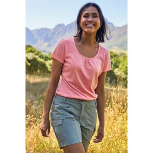 Mountain Warehouse Agra Quick-Dry Womens T-Shirt - Pink - Pink - Size: 14